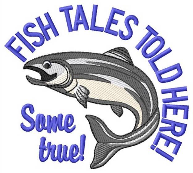 Picture of Fish Tales Told Here Machine Embroidery Design