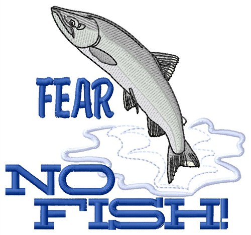 Fear No Fish Machine Embroidery Design