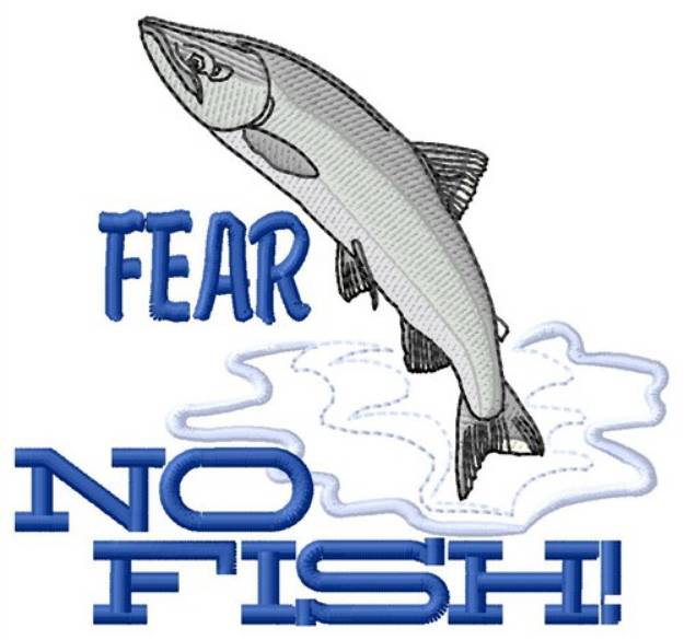 Picture of Fear No Fish Machine Embroidery Design