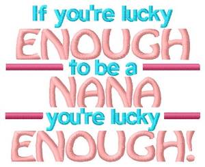 Picture of Lucky Nana Machine Embroidery Design