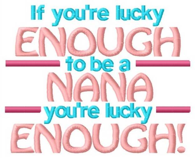 Picture of Lucky Nana Machine Embroidery Design