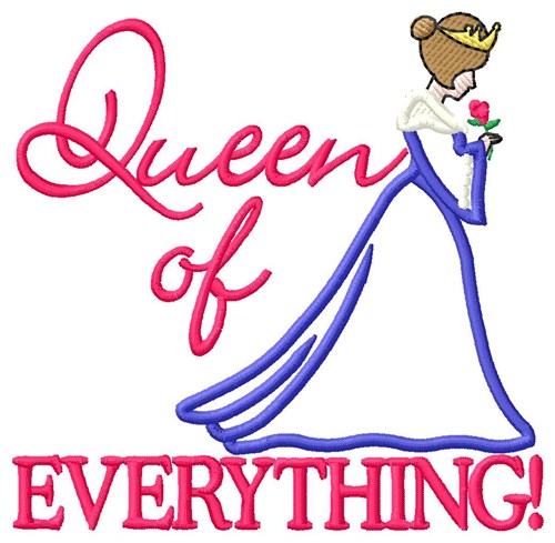 Queen Of Everything Machine Embroidery Design