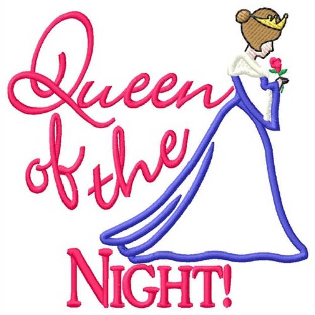 Picture of Queen Of The Night Machine Embroidery Design