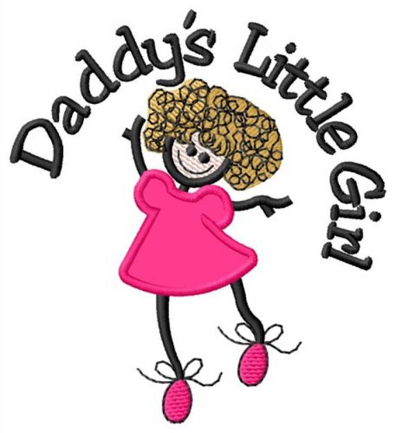 Picture of Daddys Little Girl Machine Embroidery Design