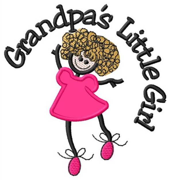 Picture of Grandpas Little Girl Machine Embroidery Design