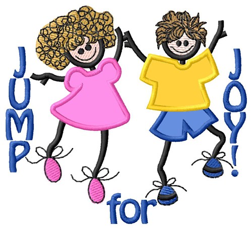 Jump For Joy Machine Embroidery Design