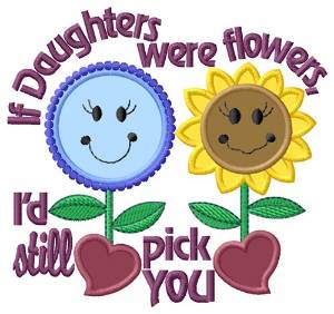 Picture of Daughters Were Flowers Machine Embroidery Design