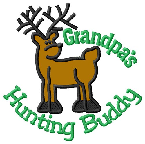Grandpas Hunting Buddy Machine Embroidery Design