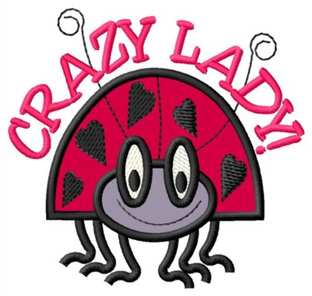 Picture of Crazy Ladybug Machine Embroidery Design
