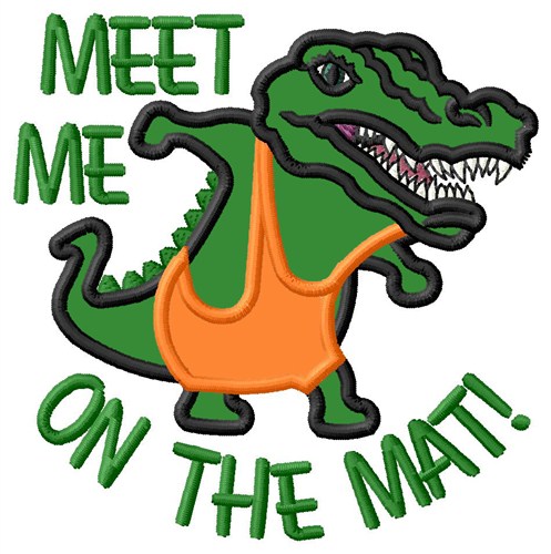 Meet Me On The Mat Machine Embroidery Design