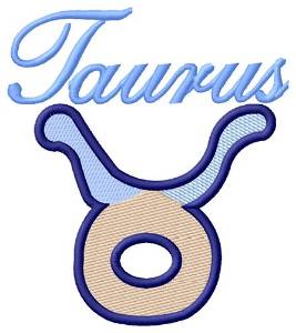 Picture of Taurus Zodiac Machine Embroidery Design