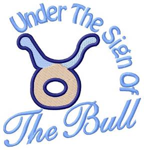 Picture of The Sign Of The Bull Machine Embroidery Design