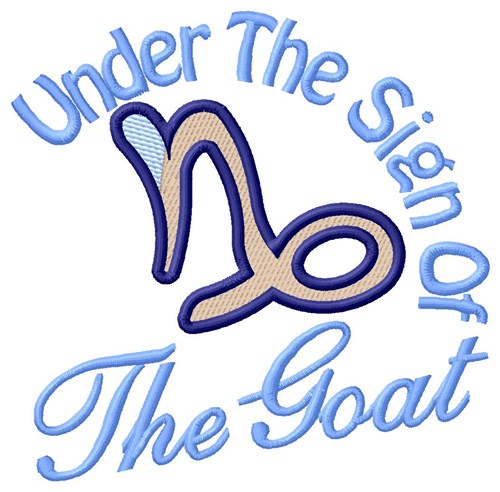 The Sign Of The Goat Machine Embroidery Design