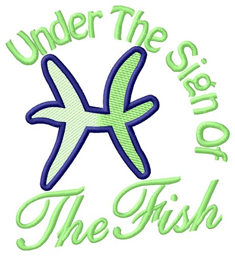 The Sign Of The Fish Machine Embroidery Design