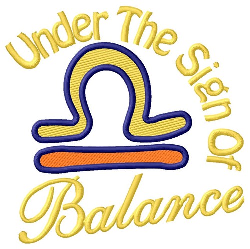 The Sign Of Balance Machine Embroidery Design