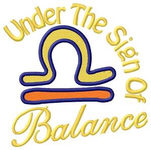 Picture of The Sign Of Balance Machine Embroidery Design
