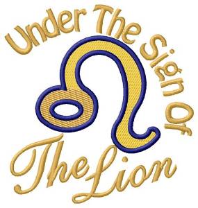 Picture of The Sign Of The Lion Machine Embroidery Design