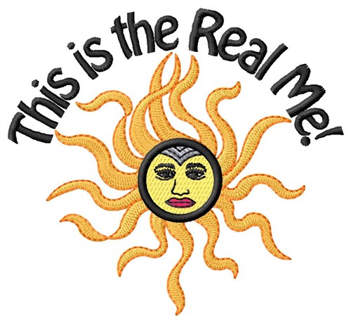 This Is The Real Me Machine Embroidery Design