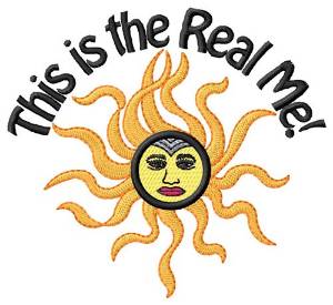 Picture of This Is The Real Me Machine Embroidery Design