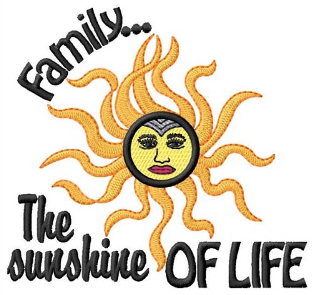 Picture of Family Sunshine Machine Embroidery Design
