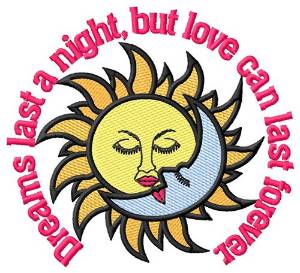 Picture of Love Lasts Forever Machine Embroidery Design