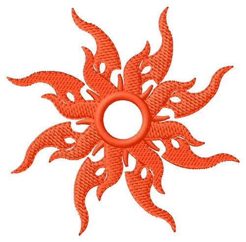 Tribal Sun Machine Embroidery Design