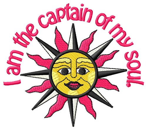 Captain Of My Soul Machine Embroidery Design