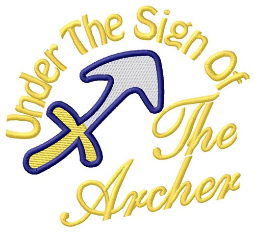 The Sign Of The Archer Machine Embroidery Design