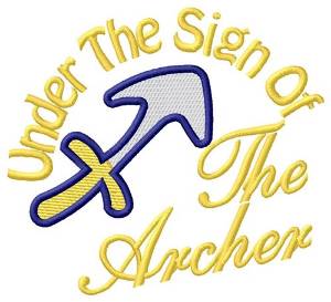 Picture of The Sign Of The Archer Machine Embroidery Design