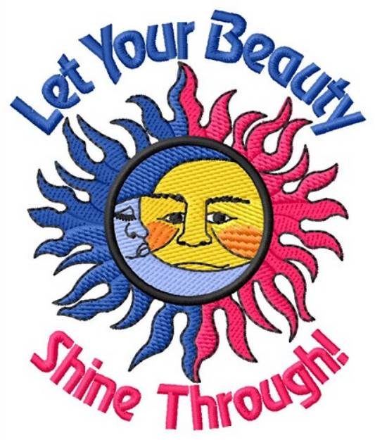 Picture of Beauty Shine Through Machine Embroidery Design