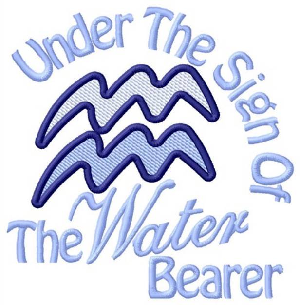 Picture of Sign Of The Water Bearer Machine Embroidery Design