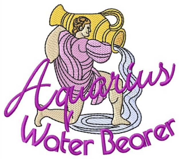 Picture of Aquarius Water Bearer Machine Embroidery Design