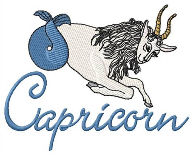 Picture of Capricorn Sea Goat Machine Embroidery Design