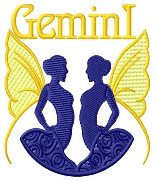 Picture of Gemini Twins Machine Embroidery Design