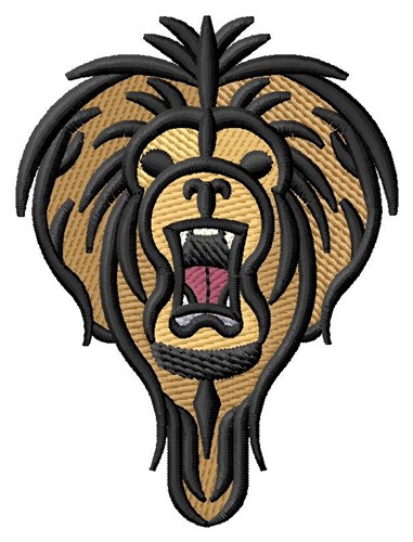 Leo Lion Head Machine Embroidery Design