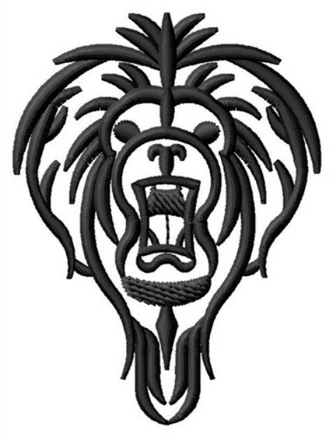 Picture of Leo Lion Outline Machine Embroidery Design