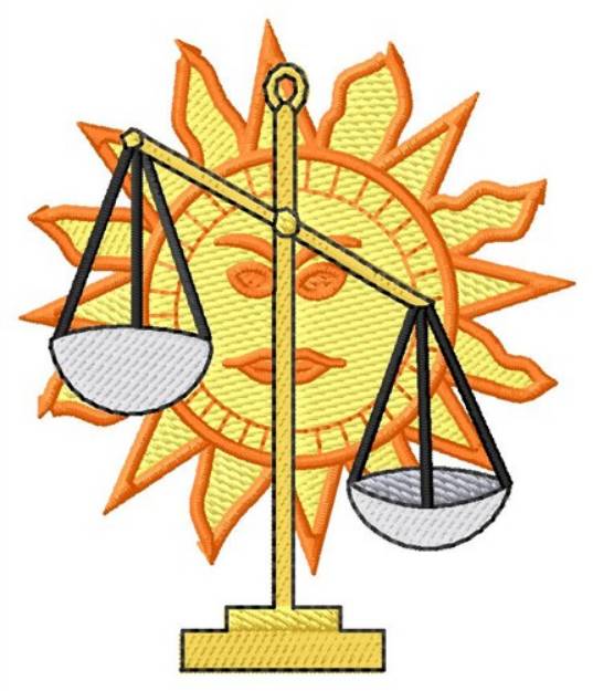 Picture of Sun & Scales Machine Embroidery Design