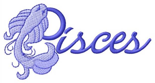 Picture of Pisces Zodiac Machine Embroidery Design