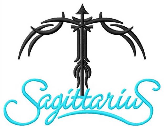 Picture of Sagittarius Arrow Machine Embroidery Design