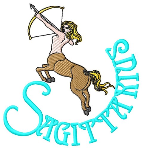 Sagittarius Archer Machine Embroidery Design