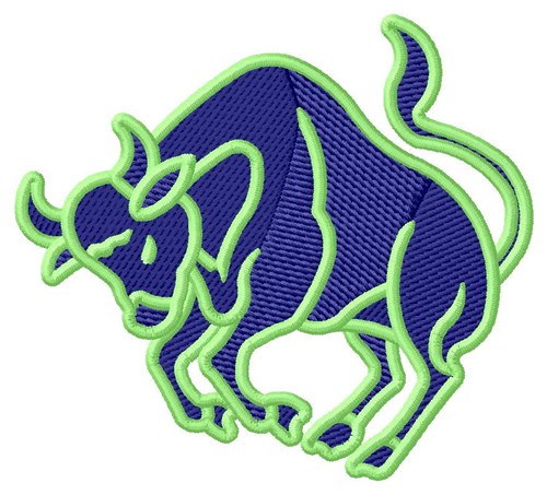 Bull Taurus Machine Embroidery Design