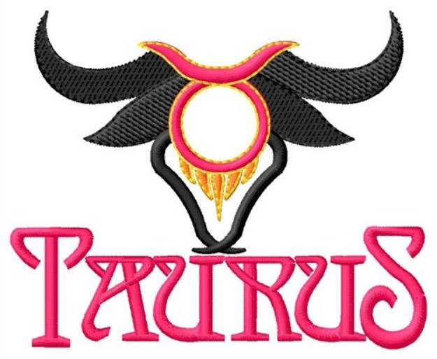 Picture of Taurus Tribal Bull Machine Embroidery Design