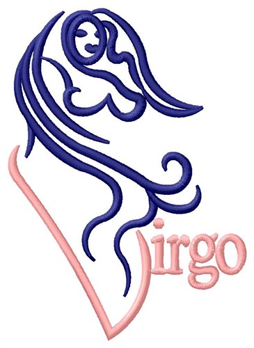 Tribal Virgo Machine Embroidery Design