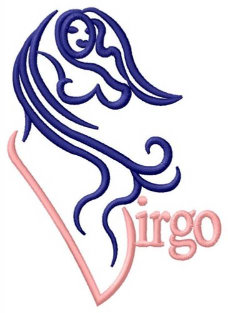 Picture of Tribal Virgo Machine Embroidery Design