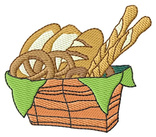 Bread Basket Machine Embroidery Design