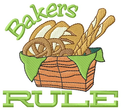 Bakers Rule Machine Embroidery Design