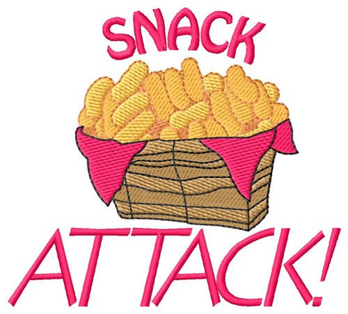 Snack Attack Machine Embroidery Design