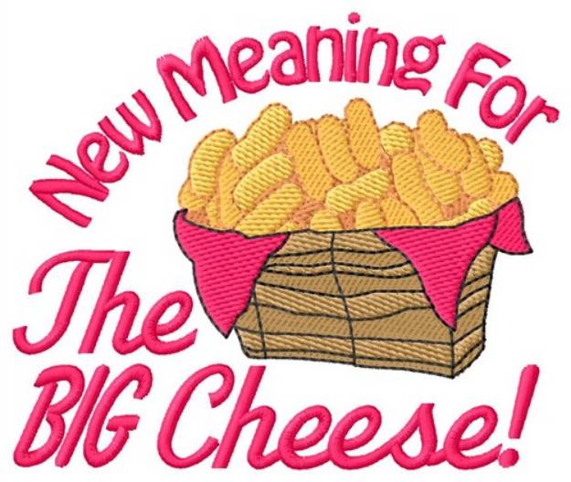 Picture of The Big Cheese Machine Embroidery Design