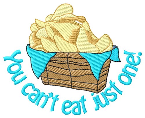 Cant Eat Just One Machine Embroidery Design