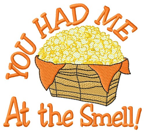 Popcorn Smell Machine Embroidery Design